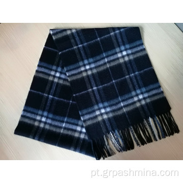 Lenço de cashmere de tartan clássico